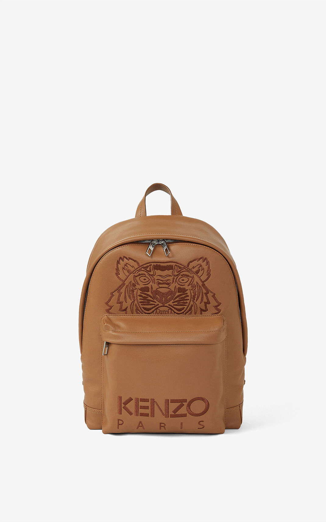 Kenzo Kampus Tiger δερματινα σακίδια γυναικεια καφε | GR148903